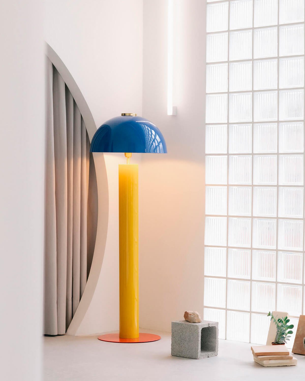 Lampada da Terra in Metallo (Ø50,5 cm) Seta , immagine della galleria 2