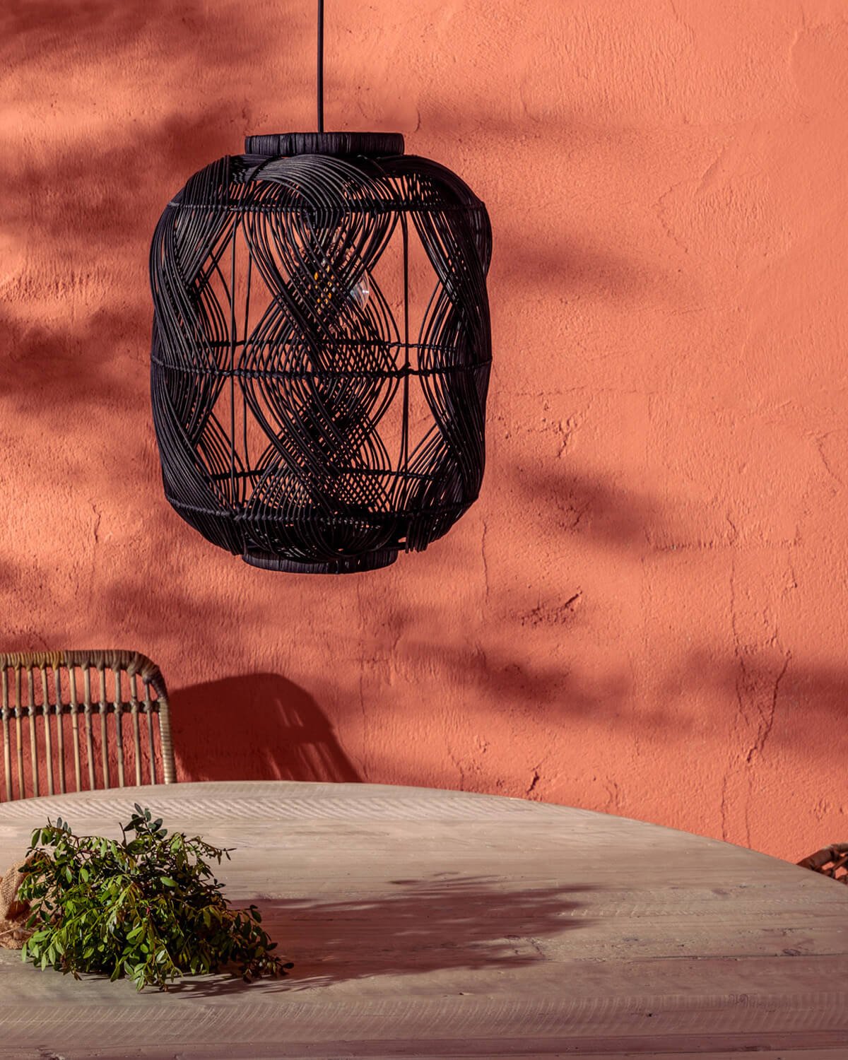 Lampada da Soffitto in Rattan (Ø35 cm) Hopp, immagine della galleria 2