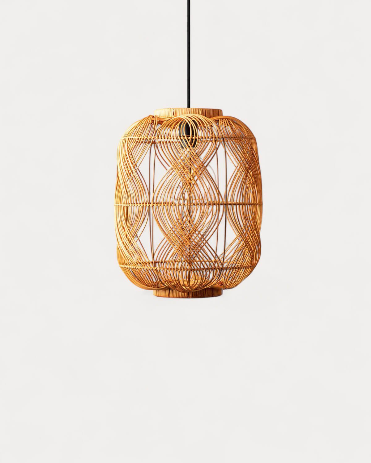 Lampada da Soffitto in Rattan (Ø35 cm) Hopp, immagine della galleria 1