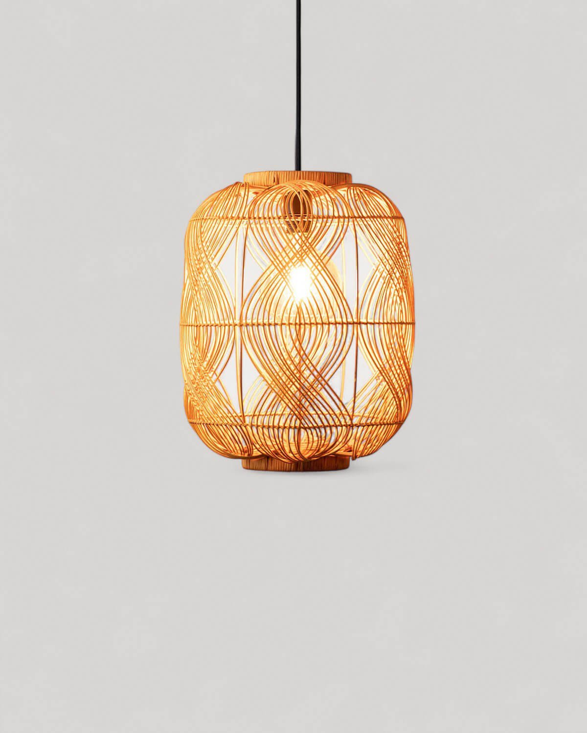 Lampada da Soffitto in Rattan (Ø35 cm) Hopp, immagine della galleria 2