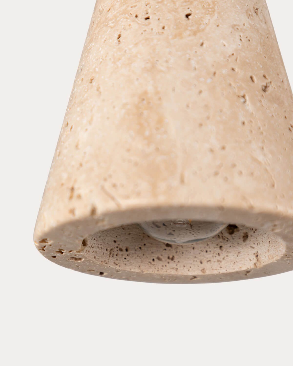 Lampada da Soffitto in Marmo Travertino di Metal Valenes, immagine della galleria 5