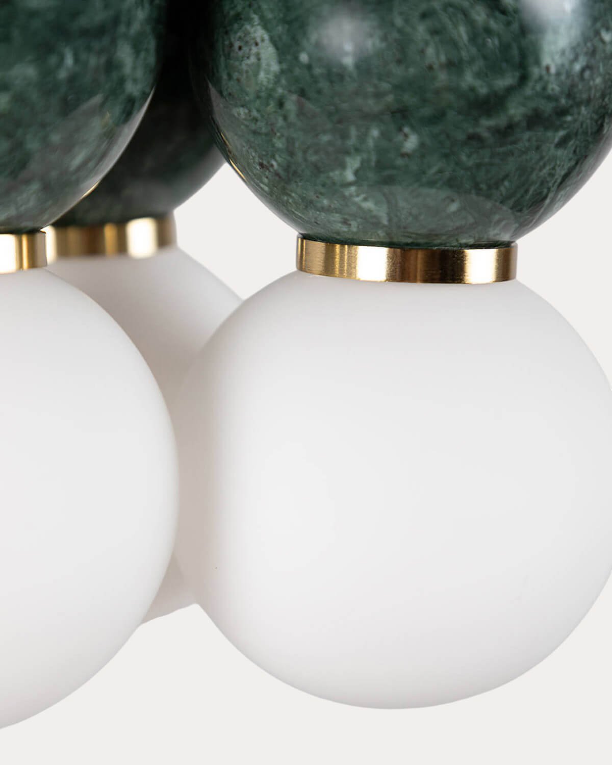 Lampada da Soffitto in Metallo 3 Punti Luce con Marmo Valenes, immagine della galleria 4