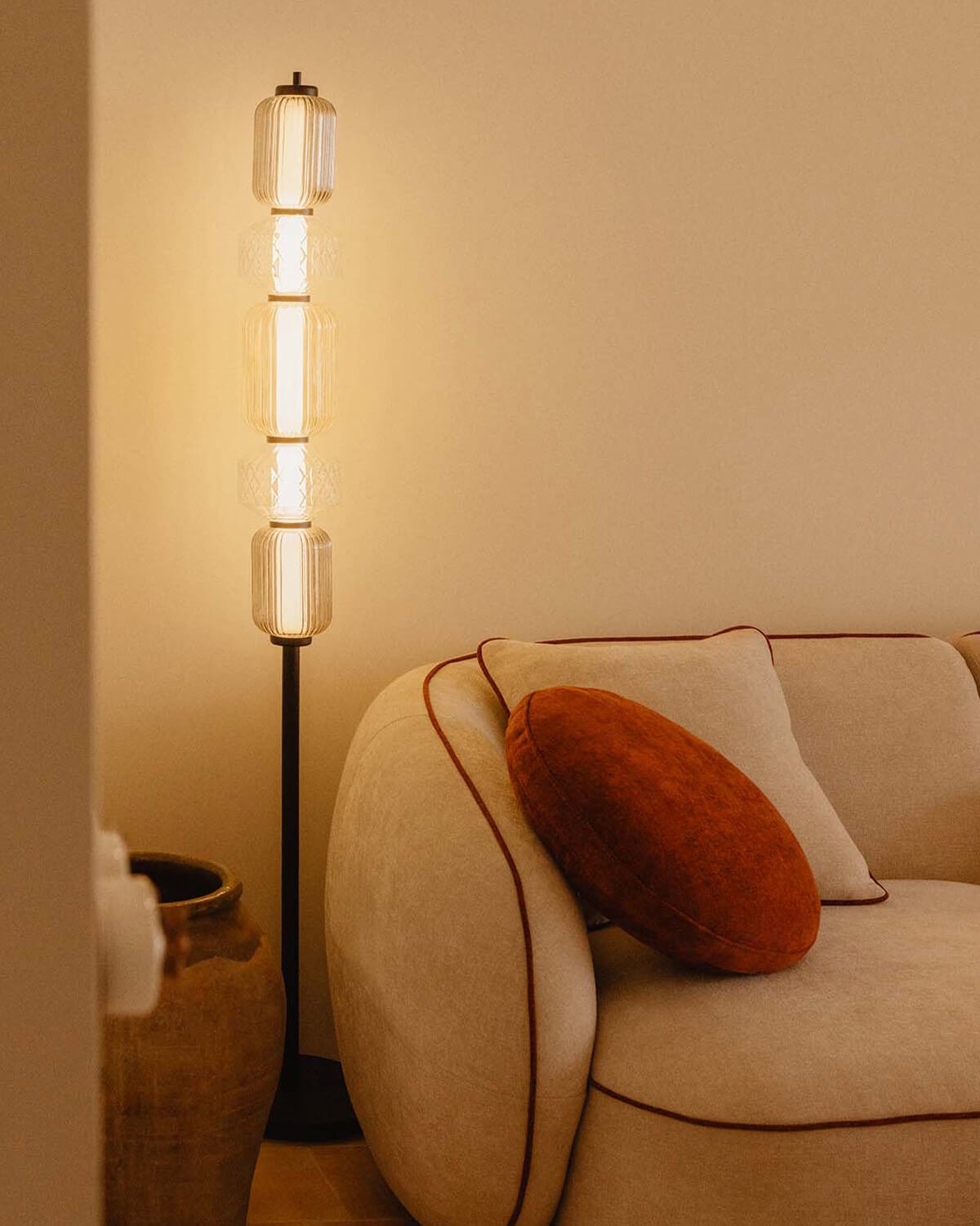 Lampada da Terra LED Dimmerabile in Metallo Sima, immagine della galleria 2