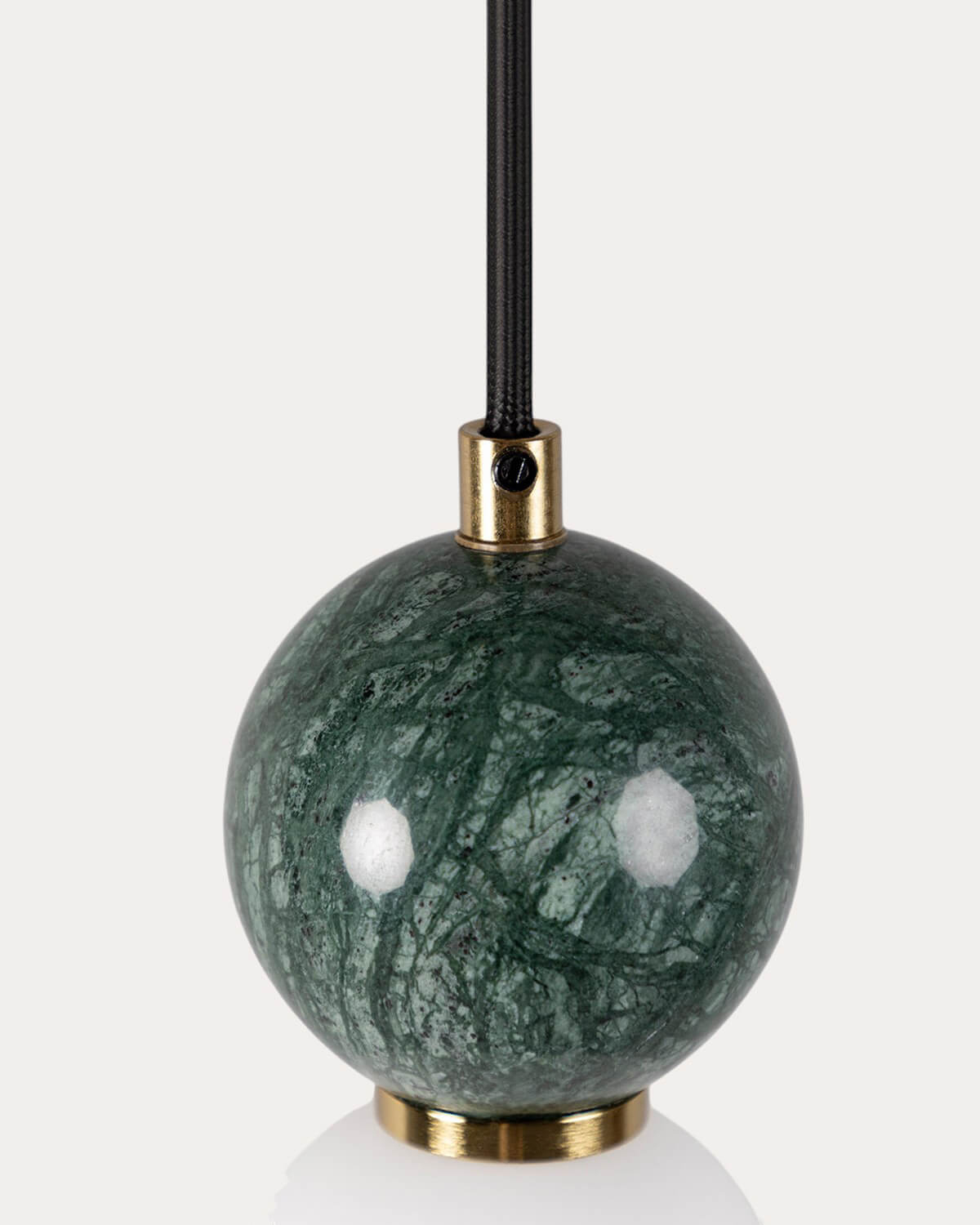 Lampada da Soffitto Ovale in Metallo con Marmo Valenes, immagine della galleria 3