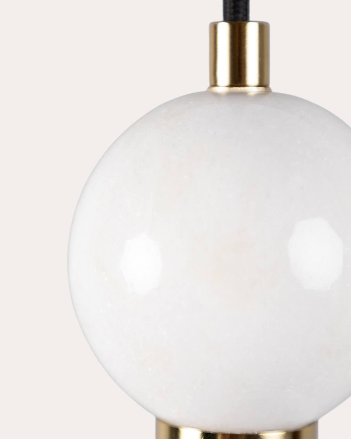 Lampada da Soffitto Ovale in Metallo con Marmo Valenes, immagine della galleria 6