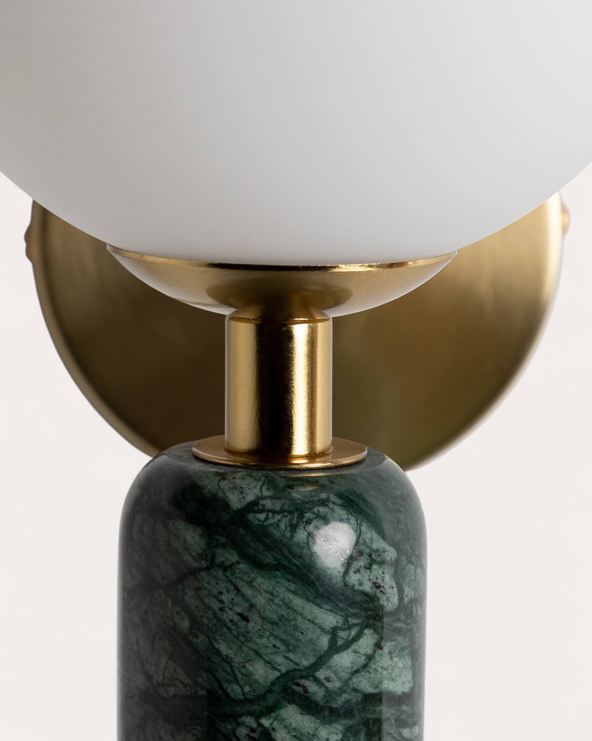 Lampada da Parete in Metallo con Marmo Valenes, immagine della galleria 4