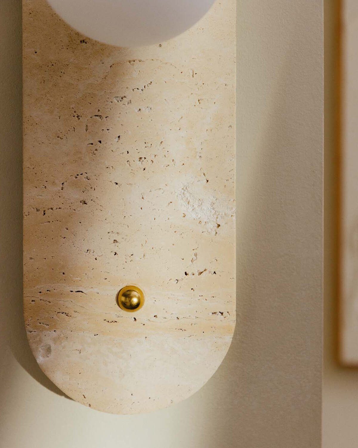 Applique da Parete in Marmo Travertino Orbes, immagine della galleria 3