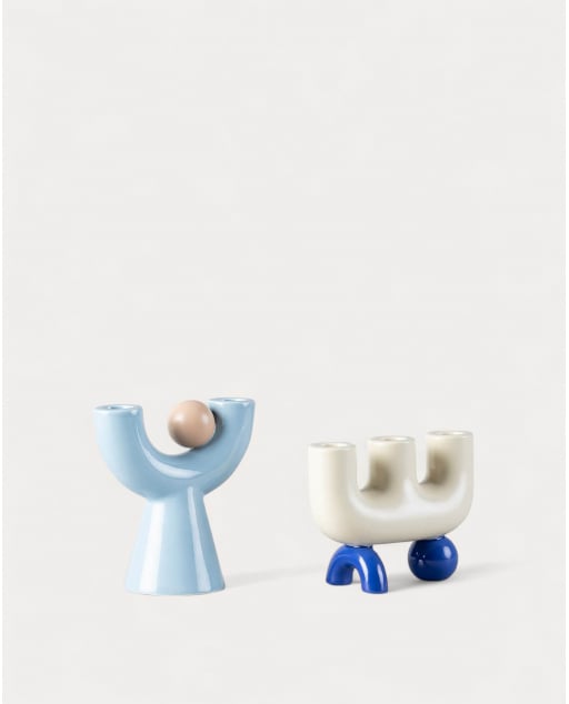 Set di 2 Candelabri di Design