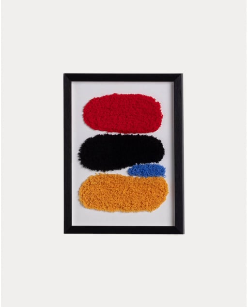 Quadro Decorativo con Trama Tessile (40x30 cm) Zaen