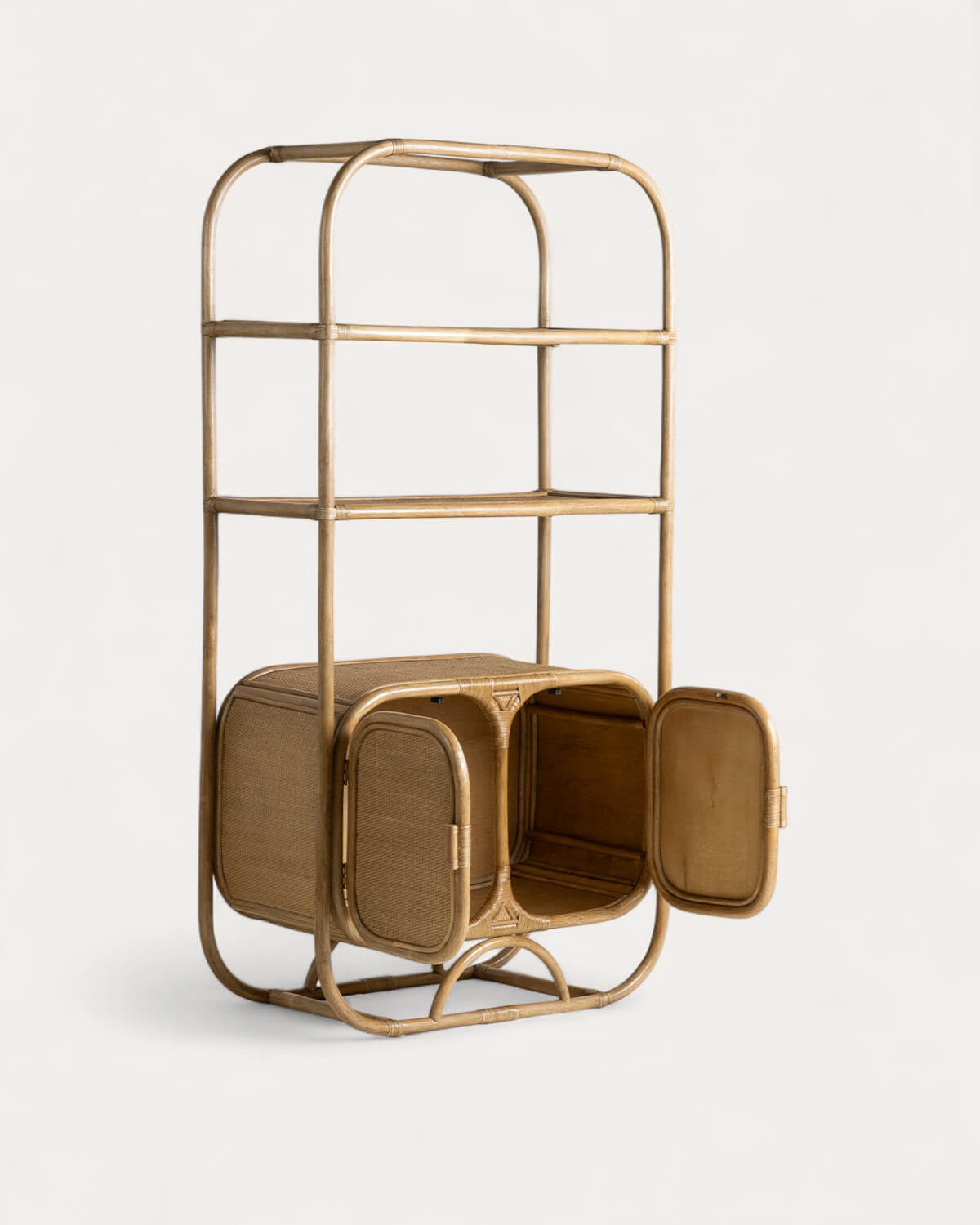 Scaffale Portaoggetti in Rattan Naturale (180x92 cm) Maisie, immagine della galleria 4666219
