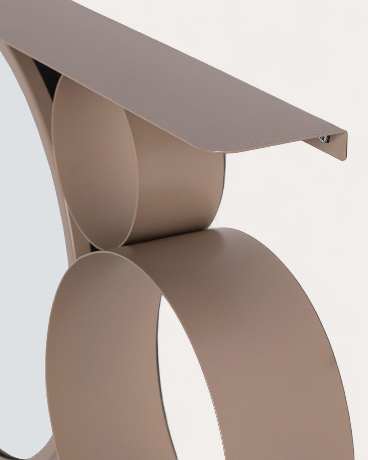 Specchio da Parete con Ripiano in Metallo (Ø28 cm) Elara, immagine della galleria 4