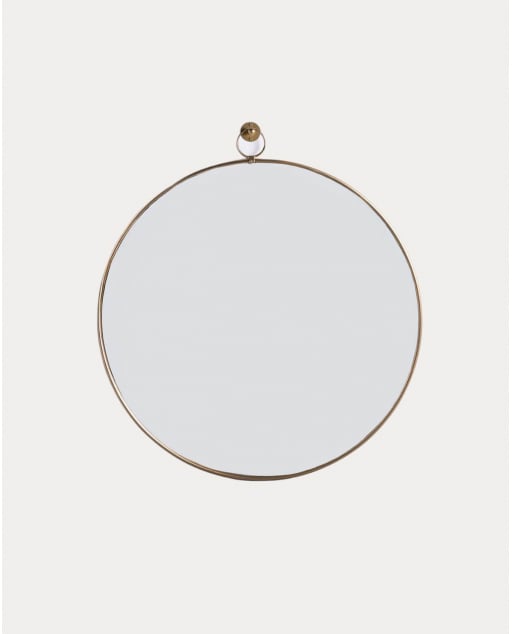Specchio da Parete Rotondo in Metallo (Ø120 cm) Dario