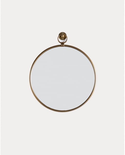 Specchio da Parete Rotondo in Metallo (Ø46 cm) Dario