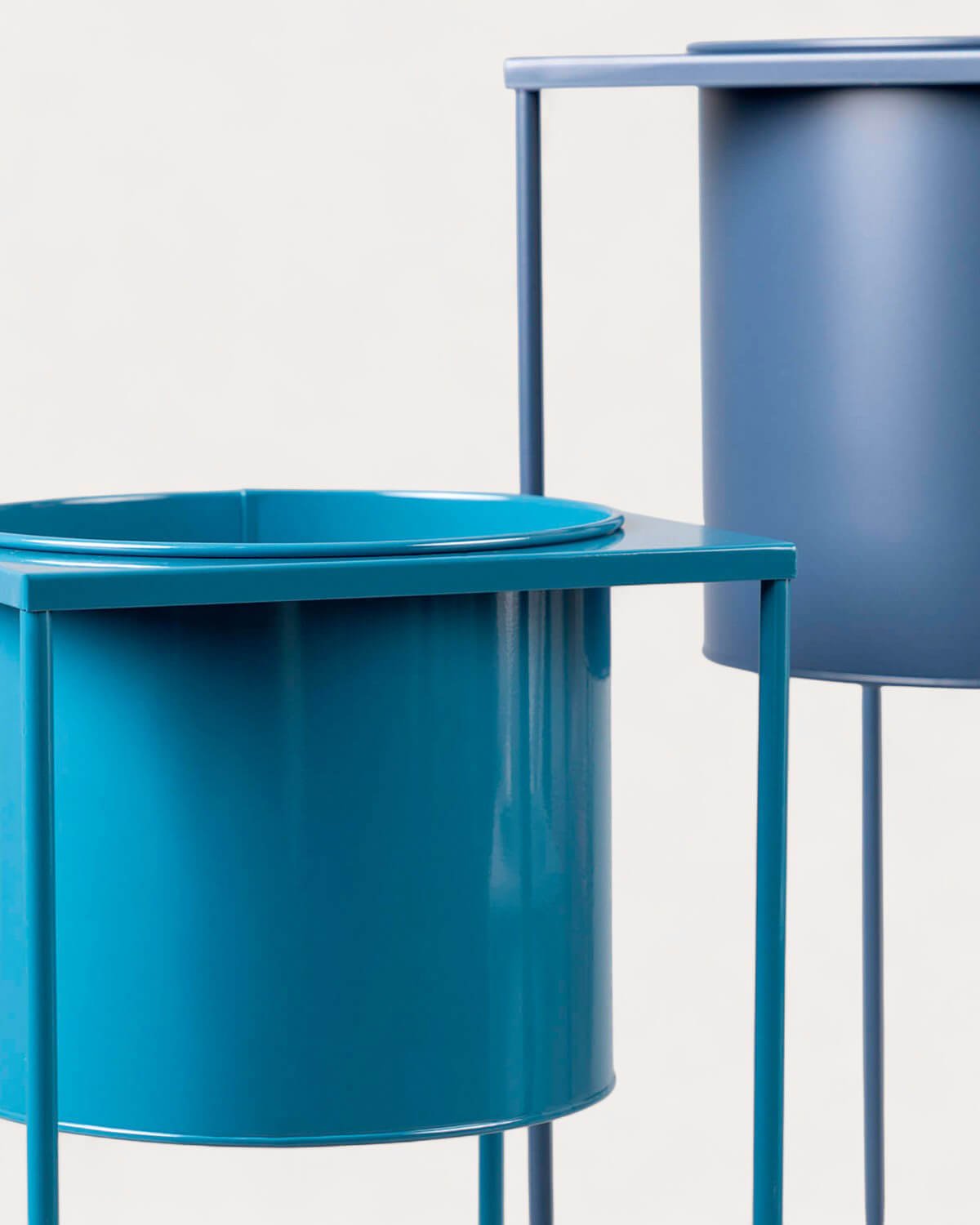 Set di 3 Fioriere Rotonde in Metallo Cosme, immagine della galleria 7