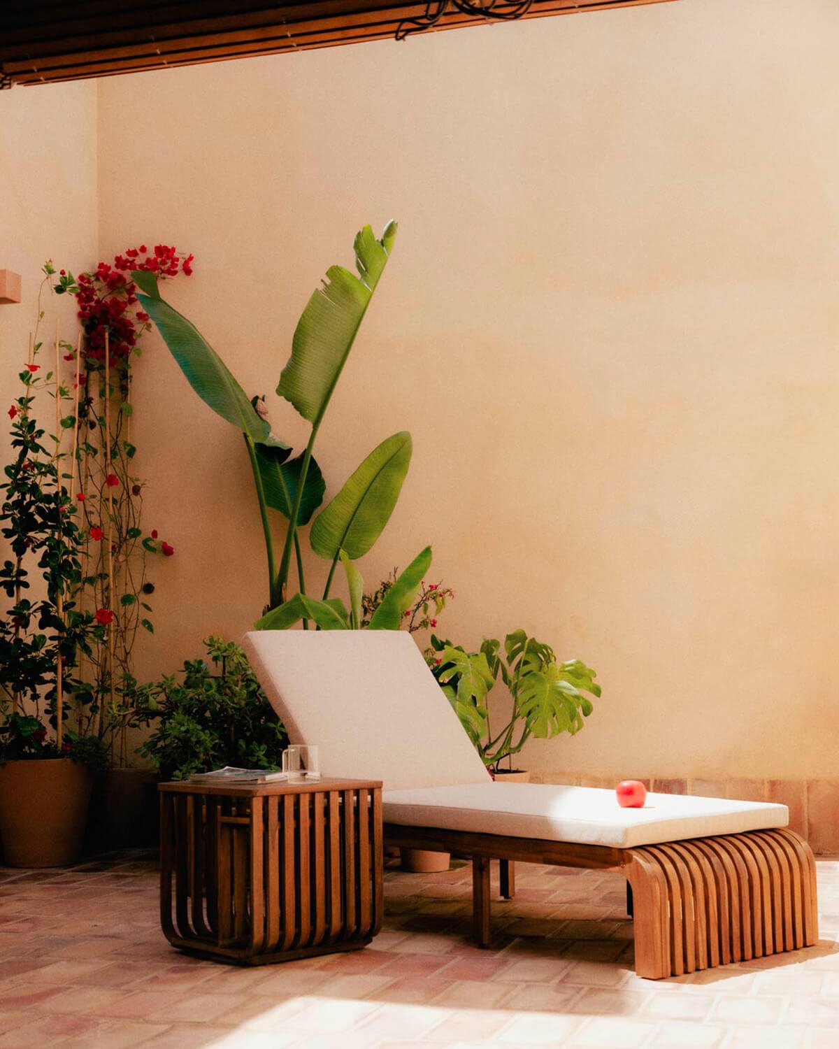 Set di Sdraio e Tavolino in Legno di Acacia (45x45 cm) Hazan, immagine della galleria 2