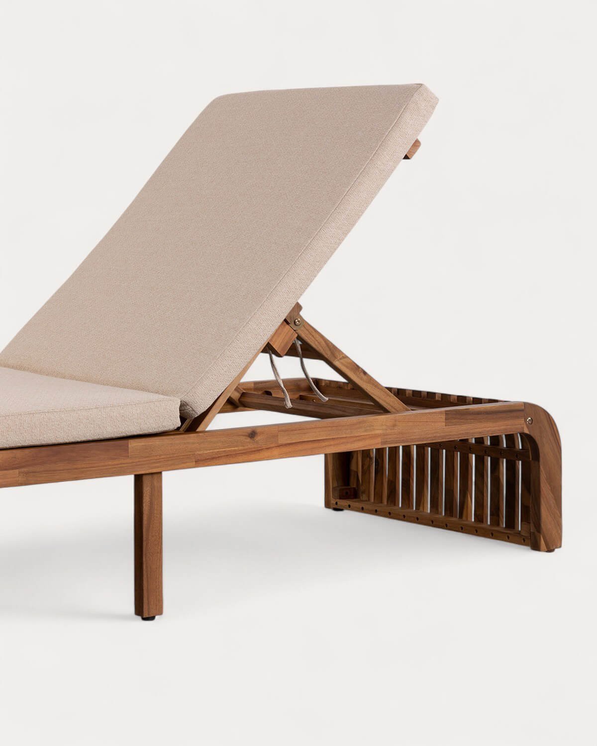 Set di Sdraio e Tavolino in Legno di Acacia (45x45 cm) Hazan, immagine della galleria 4