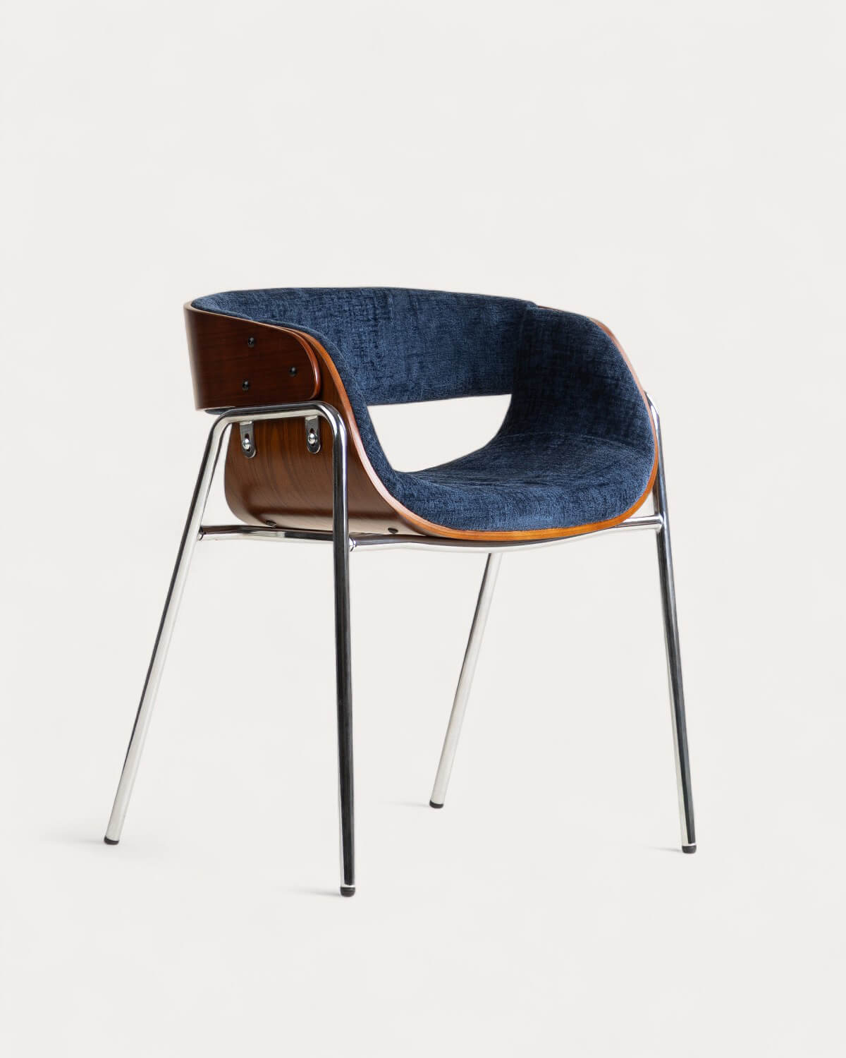 Pack 4 Sedie da Pranzo in Legno e Tessuto Berlin, immagine della galleria 4692017