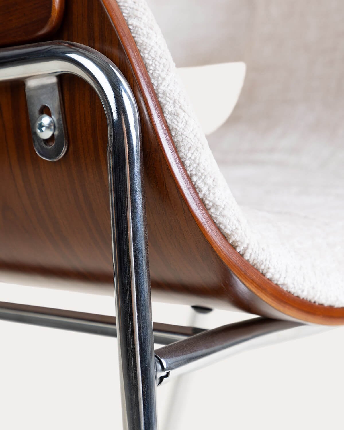 Pack 4 Sedie da Pranzo in Legno e Tessuto Berlin, immagine della galleria 7