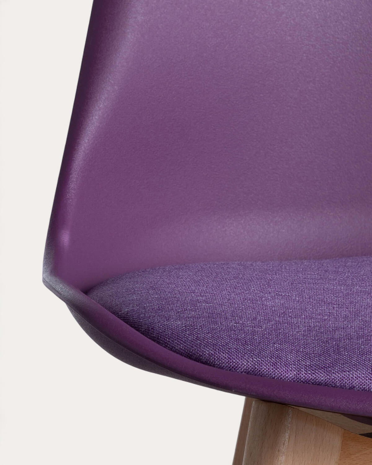 Pack da 4 Sgabelli Alti in Polipropilene e Tessuto (64 cm) Fine Freya Fabric, immagine della galleria 5