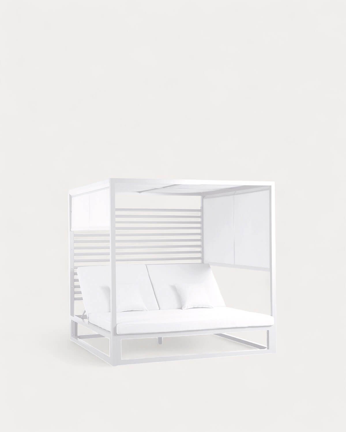 Letto Balinese Reclinabile in Tessuto e Alluminio Mersia, immagine della galleria 1
