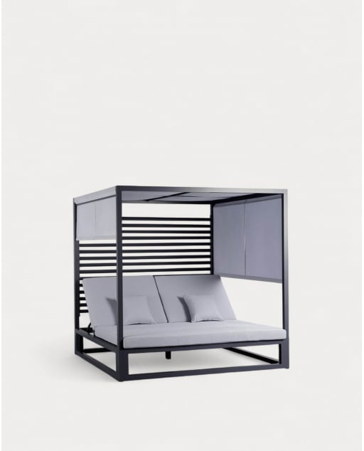 Letto Balinese Reclinabile in Tessuto e Alluminio Mersia