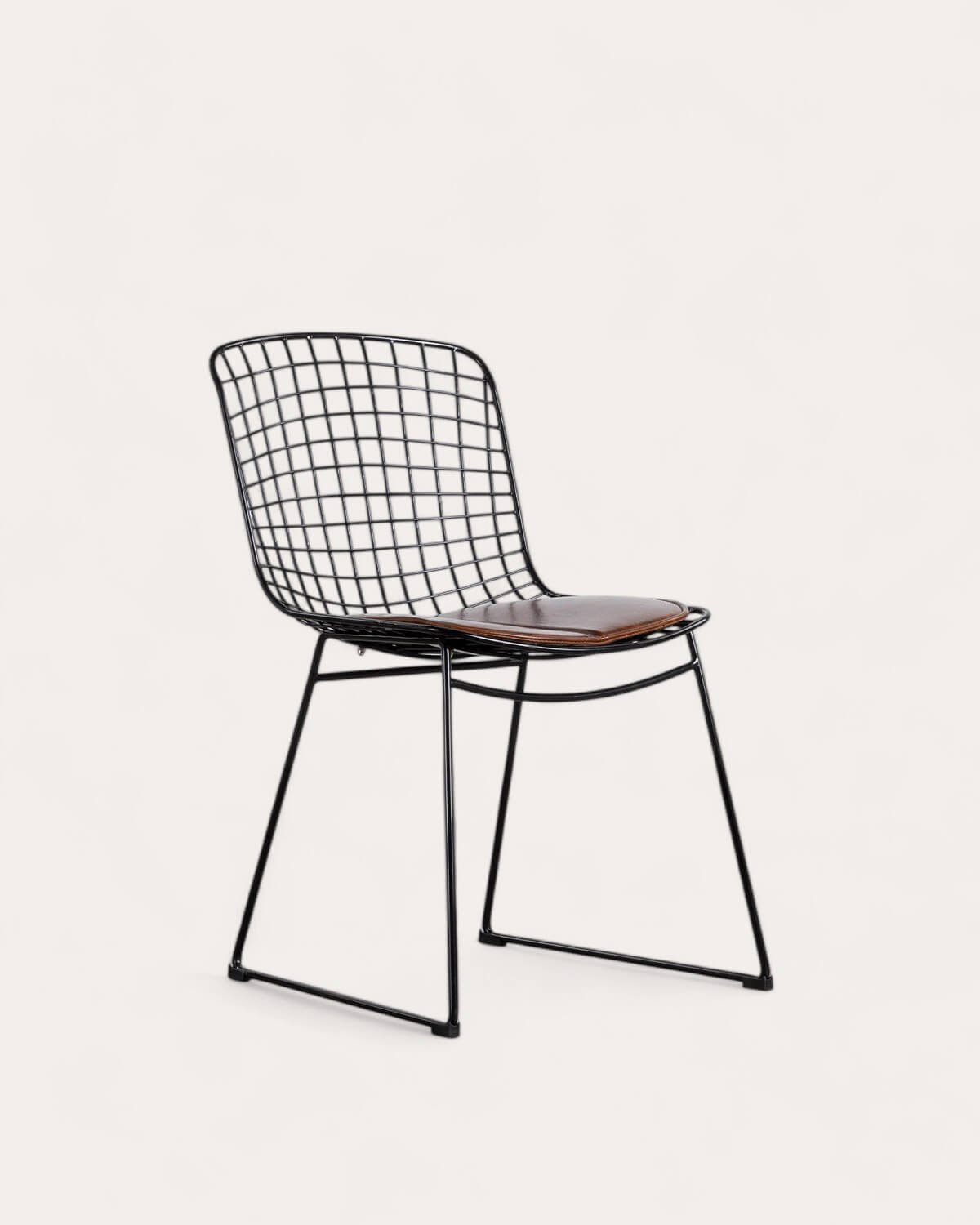 Pack da 4 Sedie da Pranzo in Metallo con Schienale Alto Aras , immagine della galleria 1