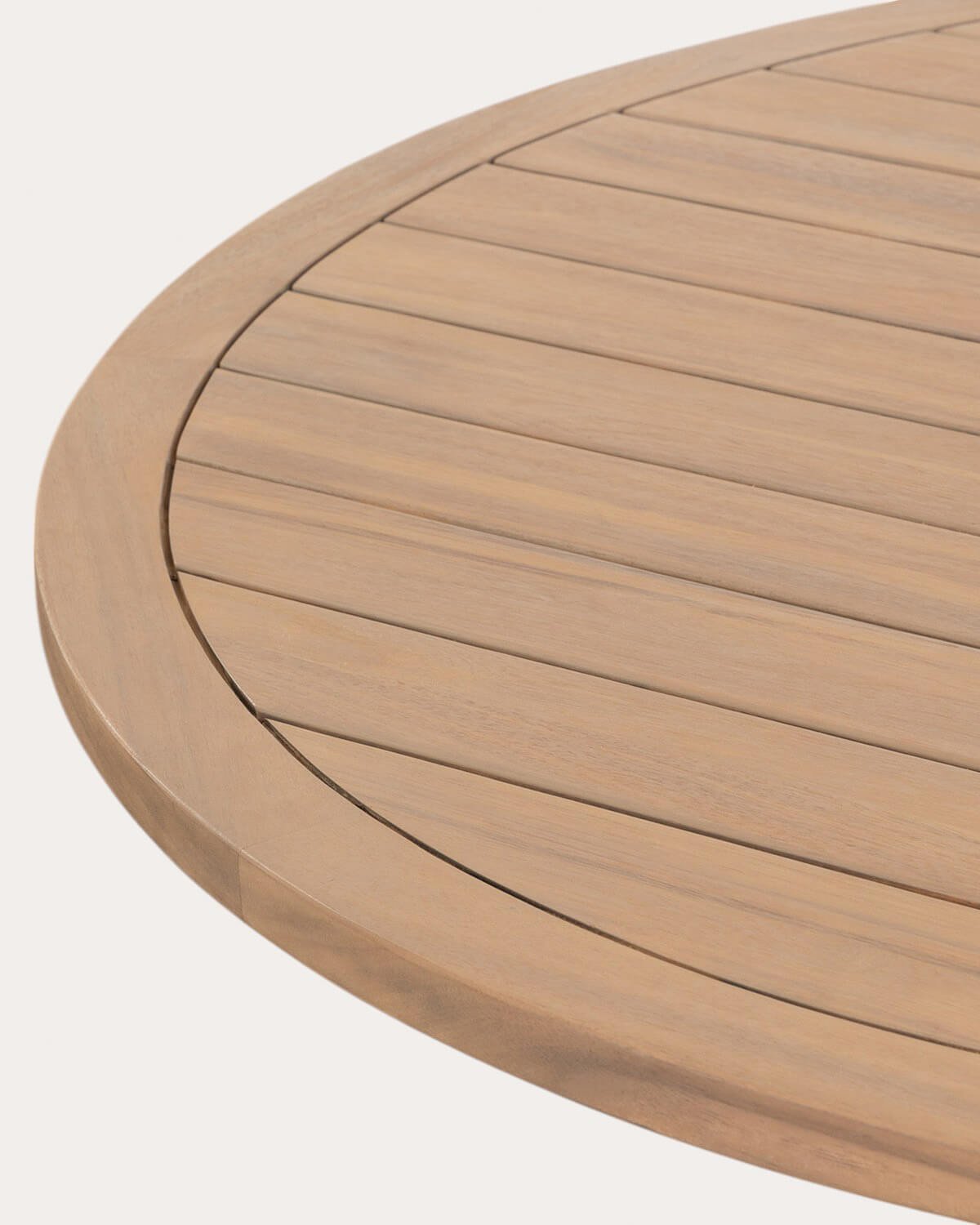 Set Tavolo Rotondo (Ø120 cm) in Legno di Acacia e 4 Sedie da Esterno Mirla, immagine della galleria 5