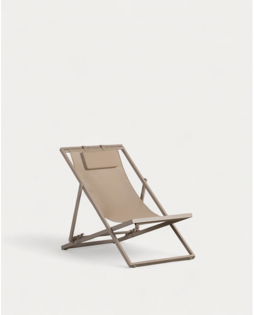 Pack 2 Amache Reclinabili in Alluminio con Cuscino Cancun