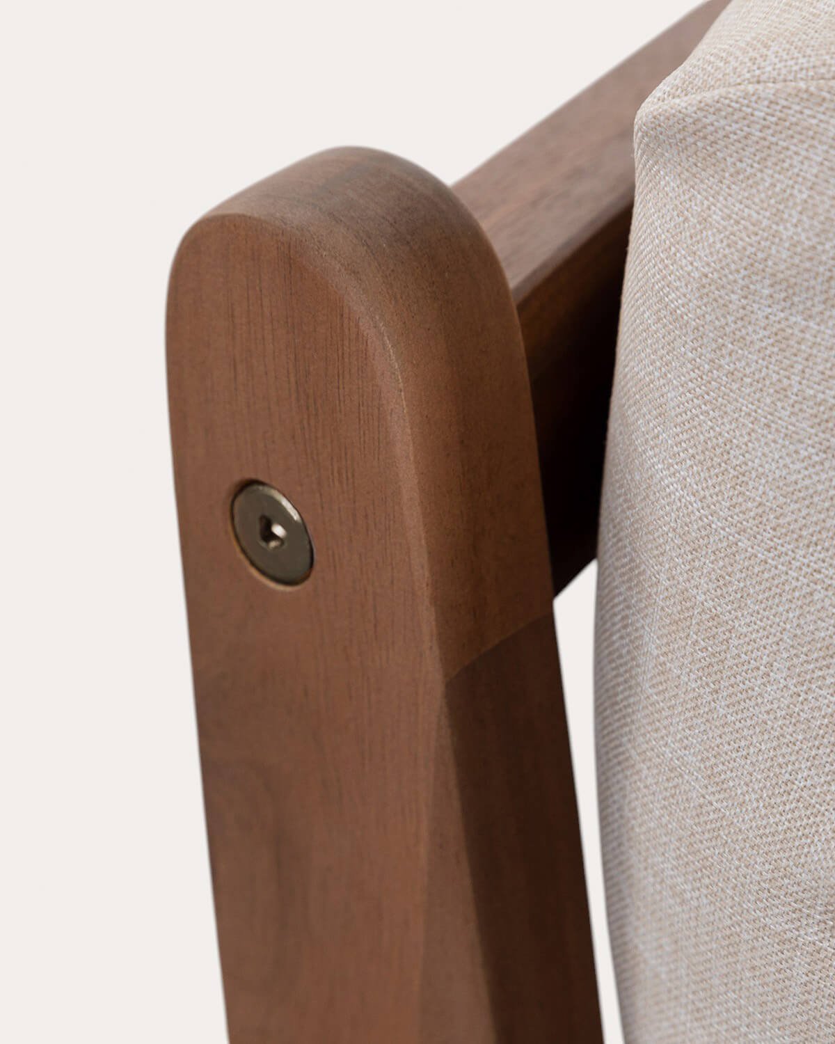 Set da Giardino con Divano a 2 Posti, 2 Poltrone e Tavolino in Legno di Acacia e Tessuto Lorent, immagine della galleria 4