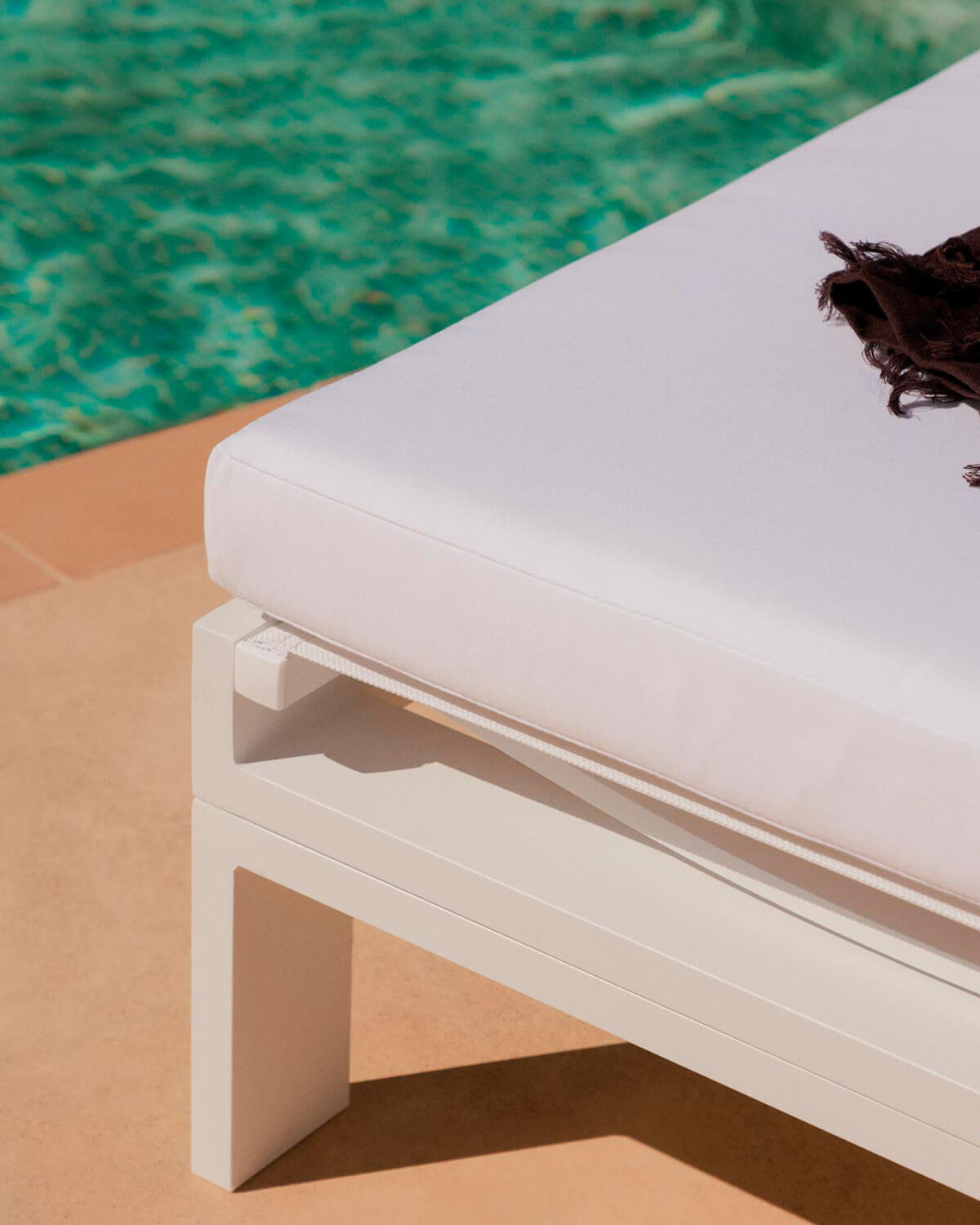 Lettino Reclinabile in Alluminio con Cuscino in Tessuto New Kreta, immagine della galleria 3