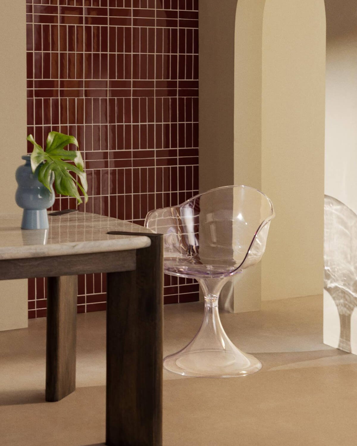 Pack 4 Sedie da Pranzo in policarbonato Pinhes, immagine della galleria 2