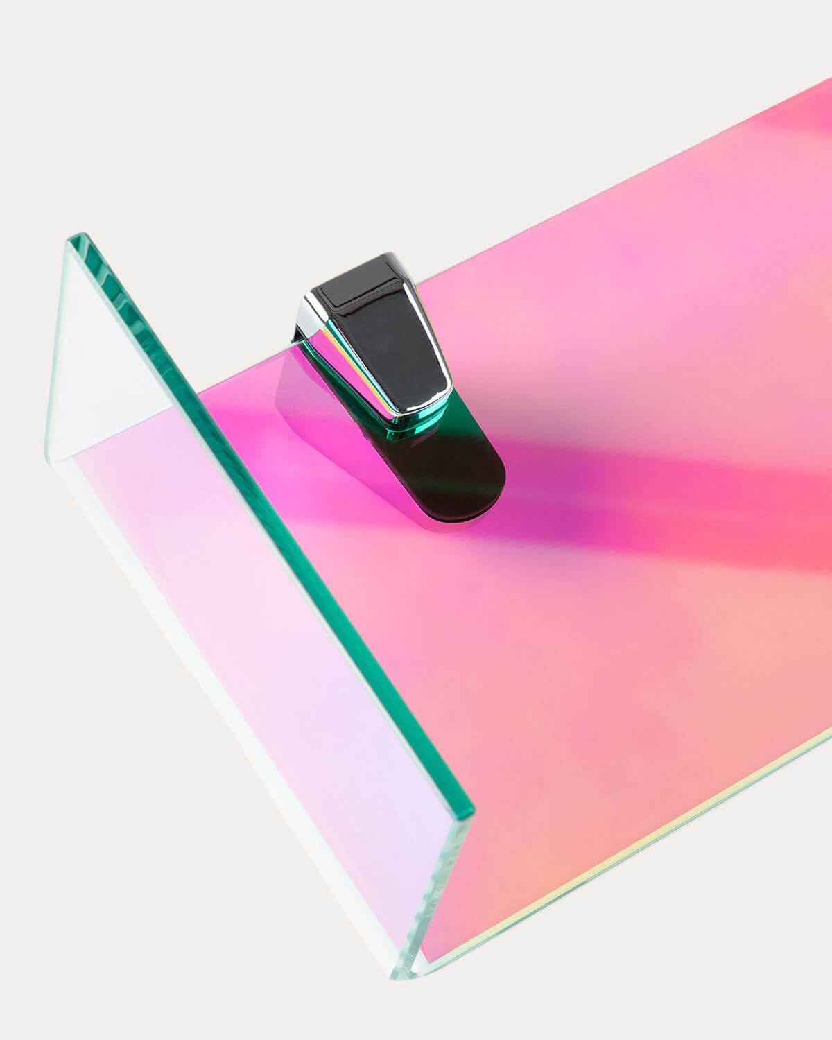 Set di 2 Mensole da Parete in Vetro Curvato a forma di L Iris , immagine della galleria 5