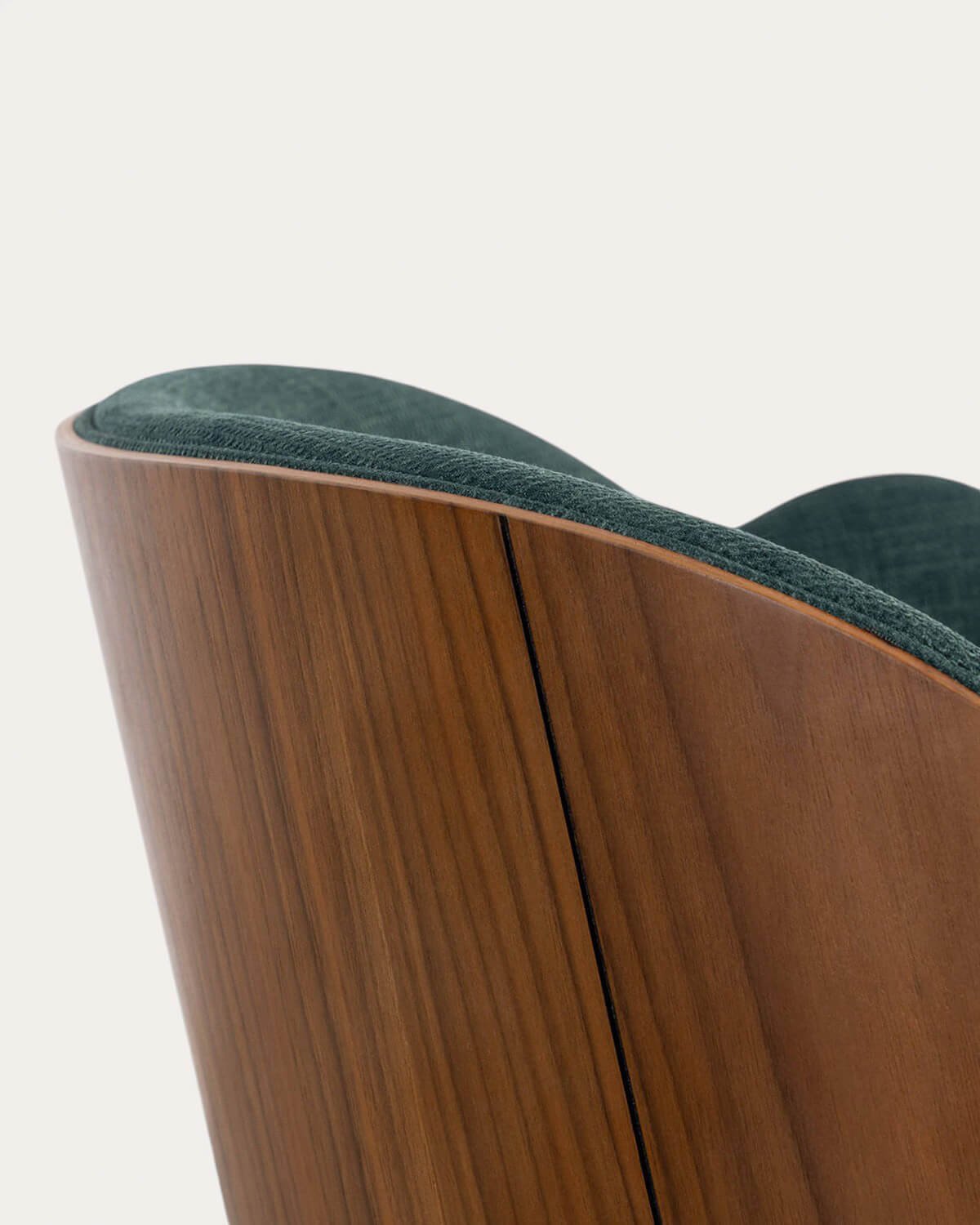 Pack 4 Sedie da Pranzo in Legno e Tessuto Rene, immagine della galleria 4