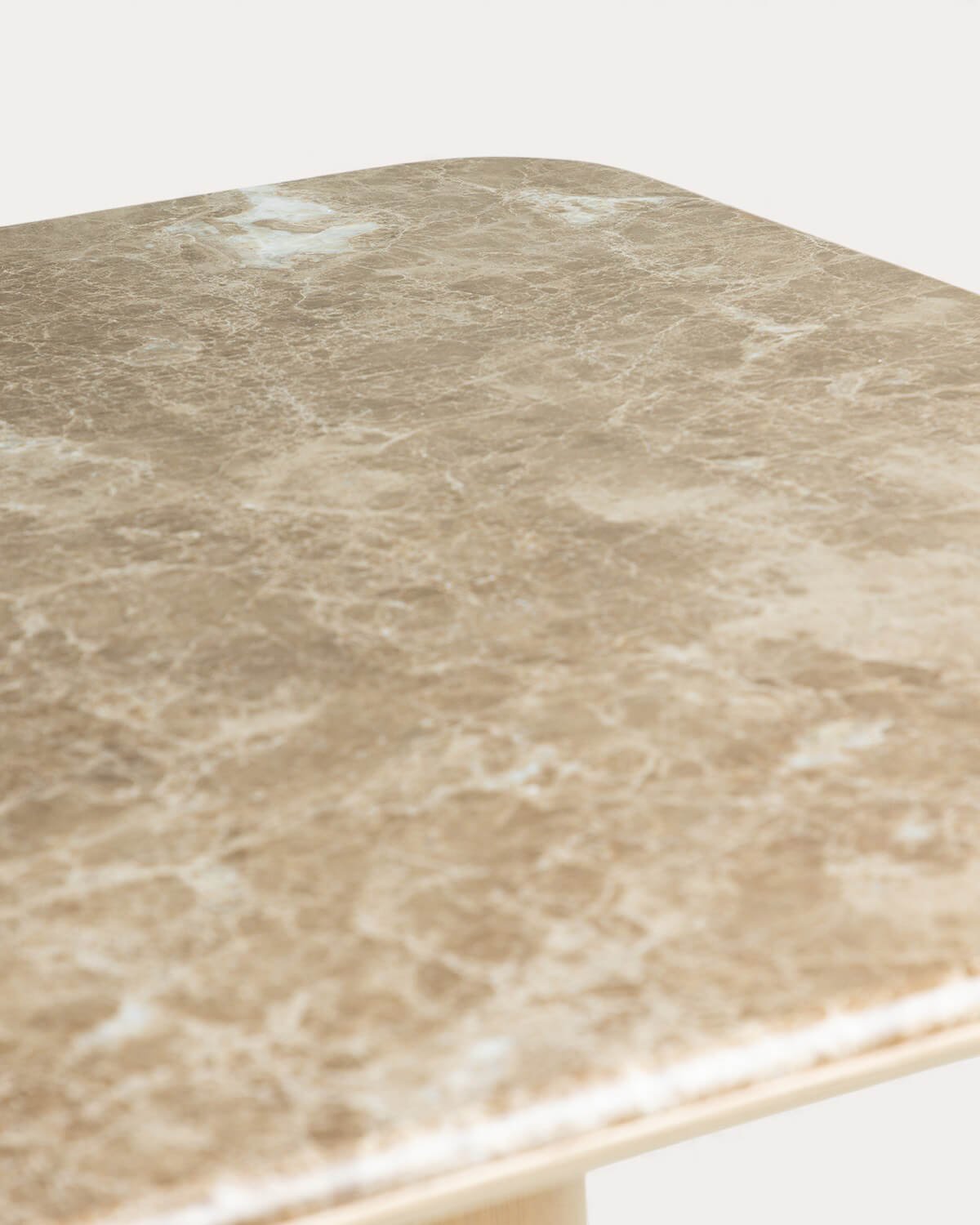 Tavolo da Pranzo Rettangolare in Marmo e Legno (240x110 cm) Aegir, immagine della galleria 4