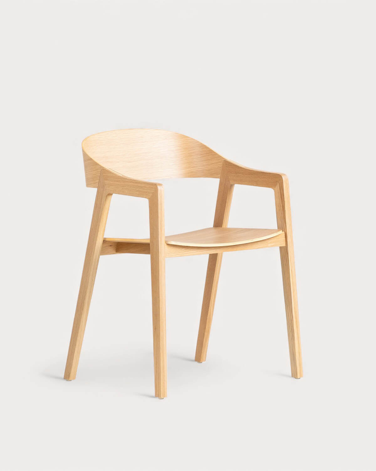 Pack da 2 Sedie da Pranzo in Legno di Quercia con Braccioli Laly, immagine della galleria 1