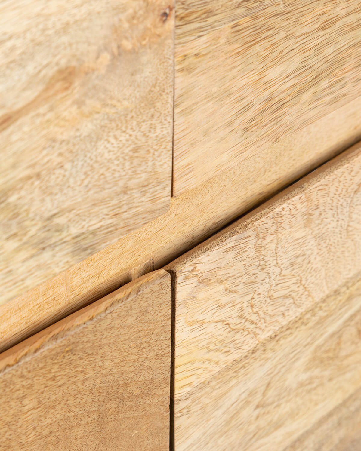 Credenza Bassa con 6 Cassetti in Legno di Mango Vanile , immagine della galleria 7