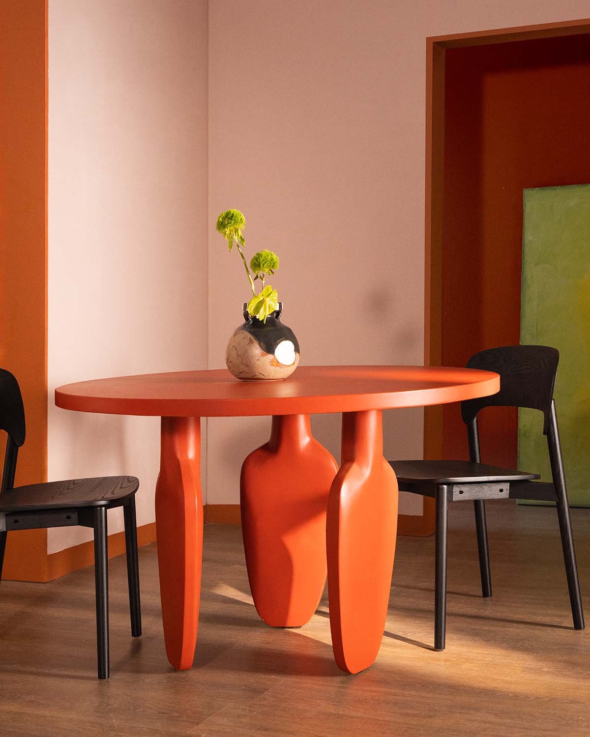 Tavolo da Pranzo Rotondo in Cemento (Ø120 cm) Ylena, immagine della galleria 2