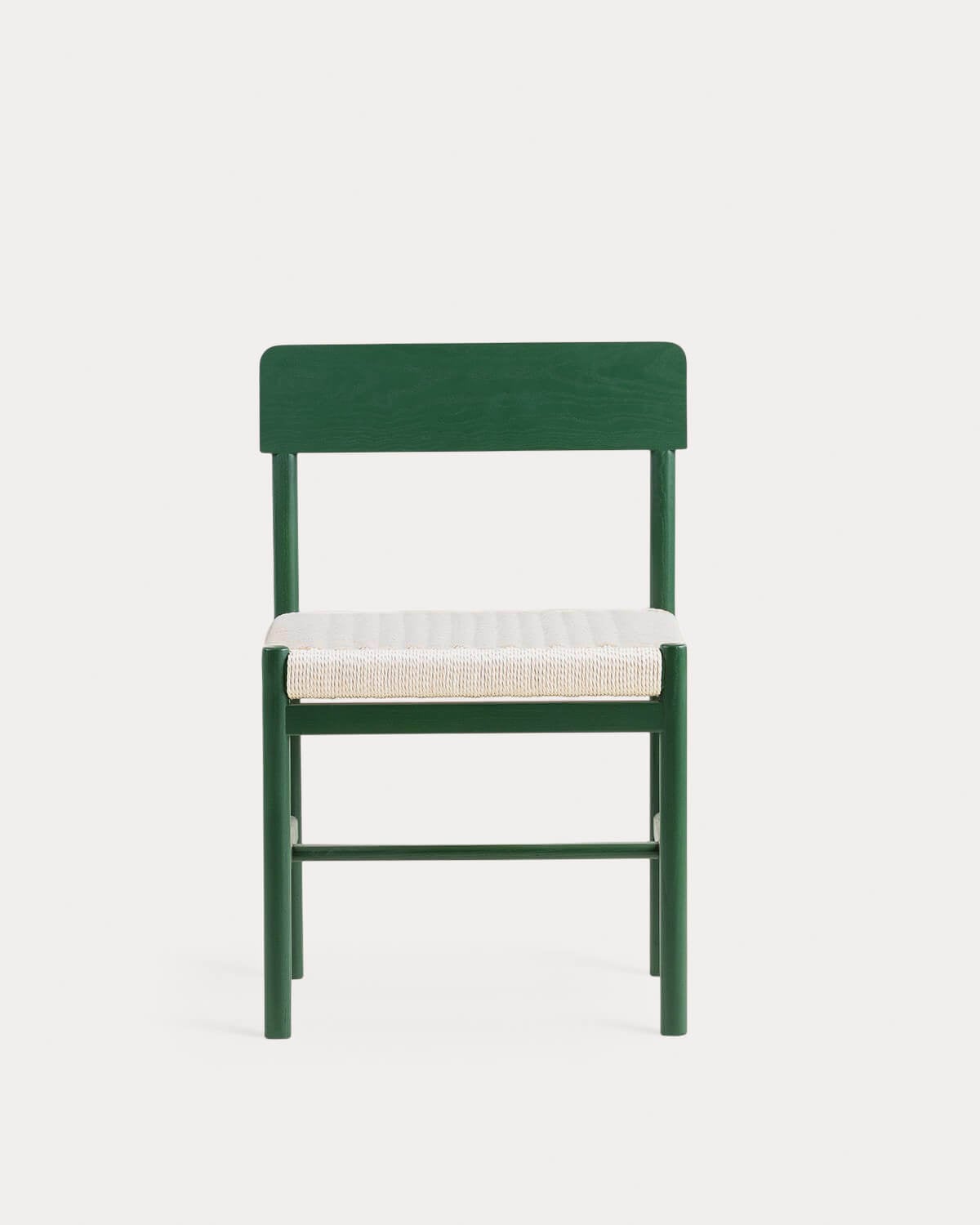 Pack 4 Sedie da Pranzo in Legno e Rattan Paula, immagine della galleria 6