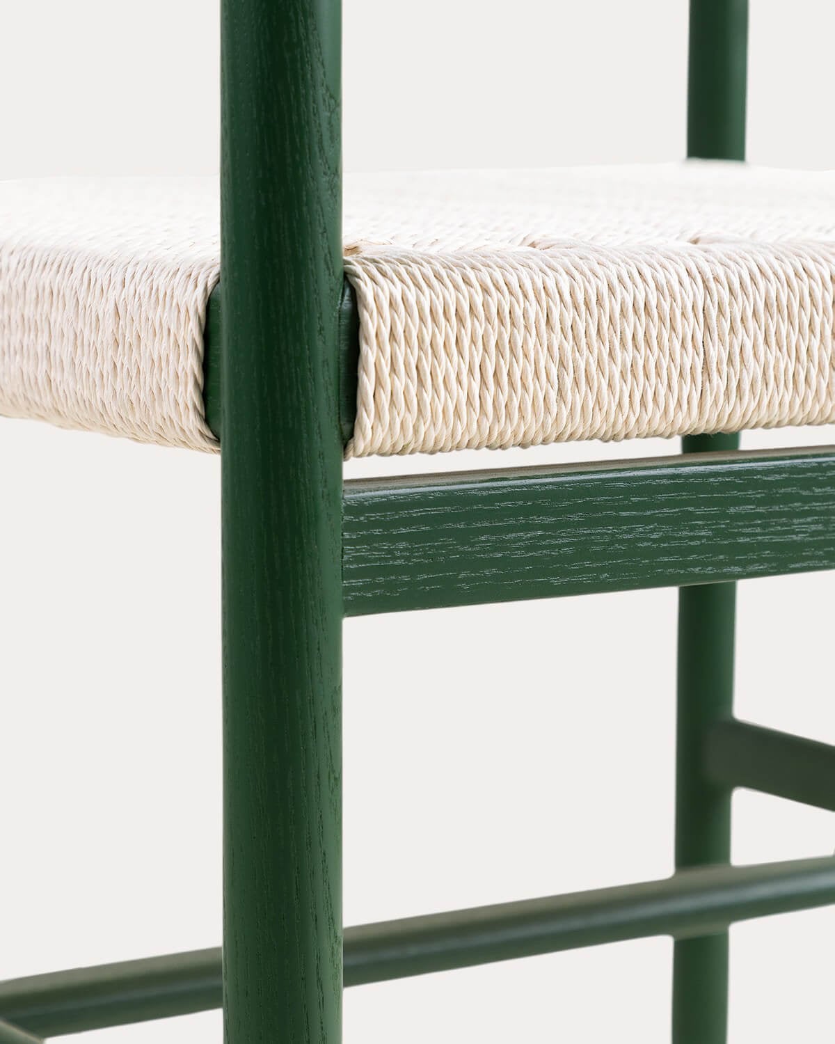 Pack 2 Sedie da Pranzo con Braccioli in Legno e Rattan Paula, immagine della galleria 8