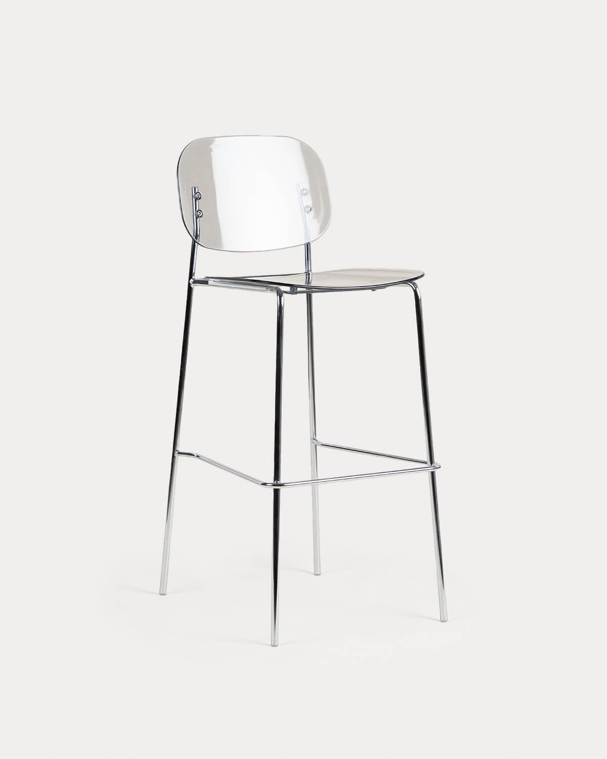 Pack 2 Sgabelli Alti in Polietilene e Metallo (77 cm) Pinha, immagine della galleria 1