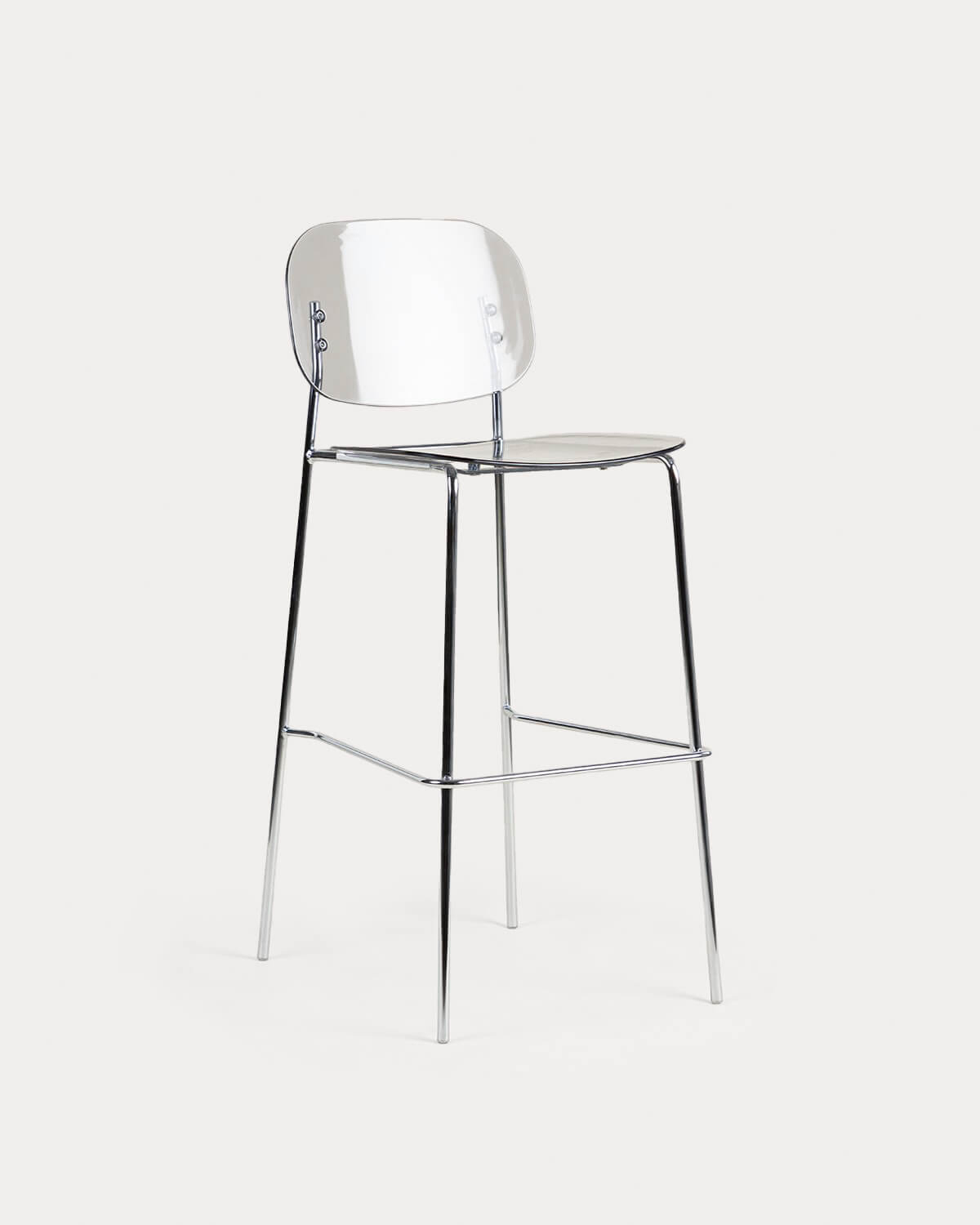 Pack 4 Sgabelli Alti in Polietilene e Metallo (77 cm) Pinha, immagine della galleria 1