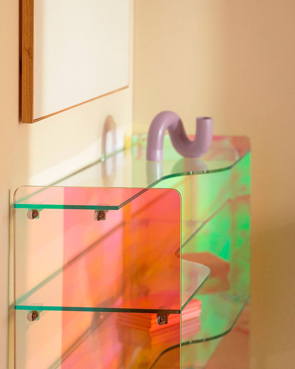 Scaffale in Vetro Temperato(110x40 cm) Iris, immagine della galleria 3