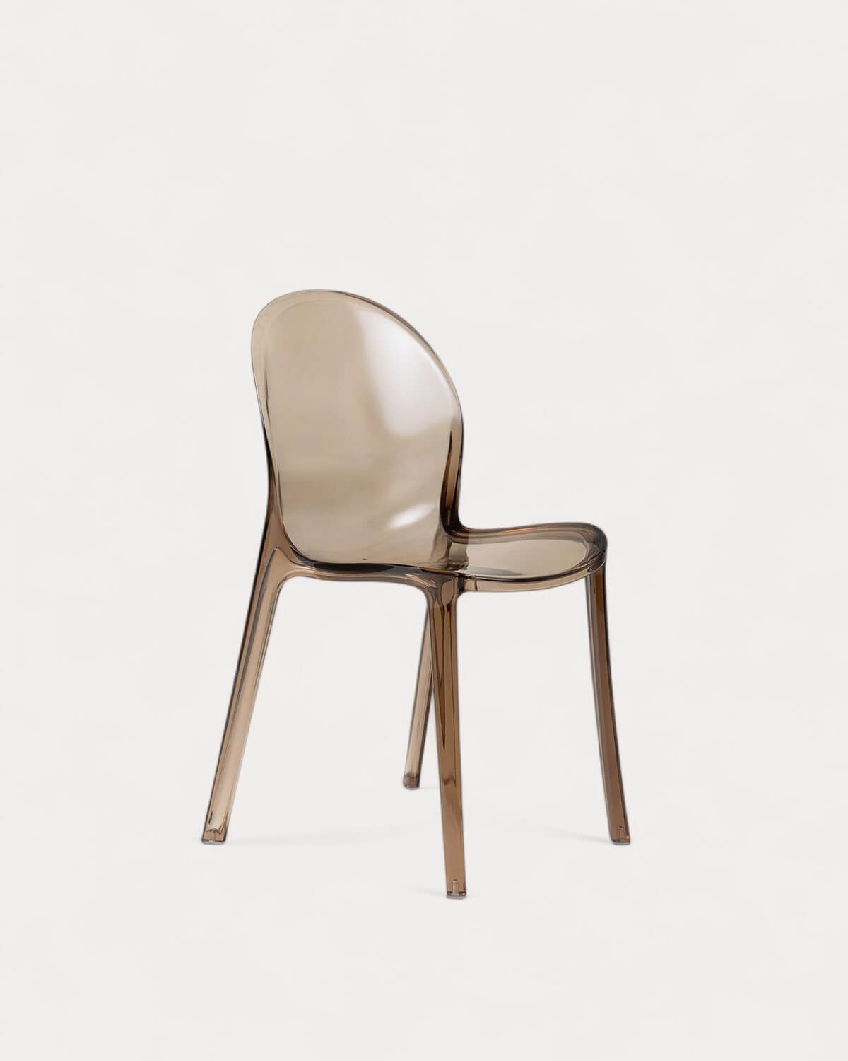 Set da Tavolo da Pranzo Ovale in Vetro Curvato (200x90 cm) Kolu e 4 Sedie in Policarbonato Imatra , immagine della galleria 4