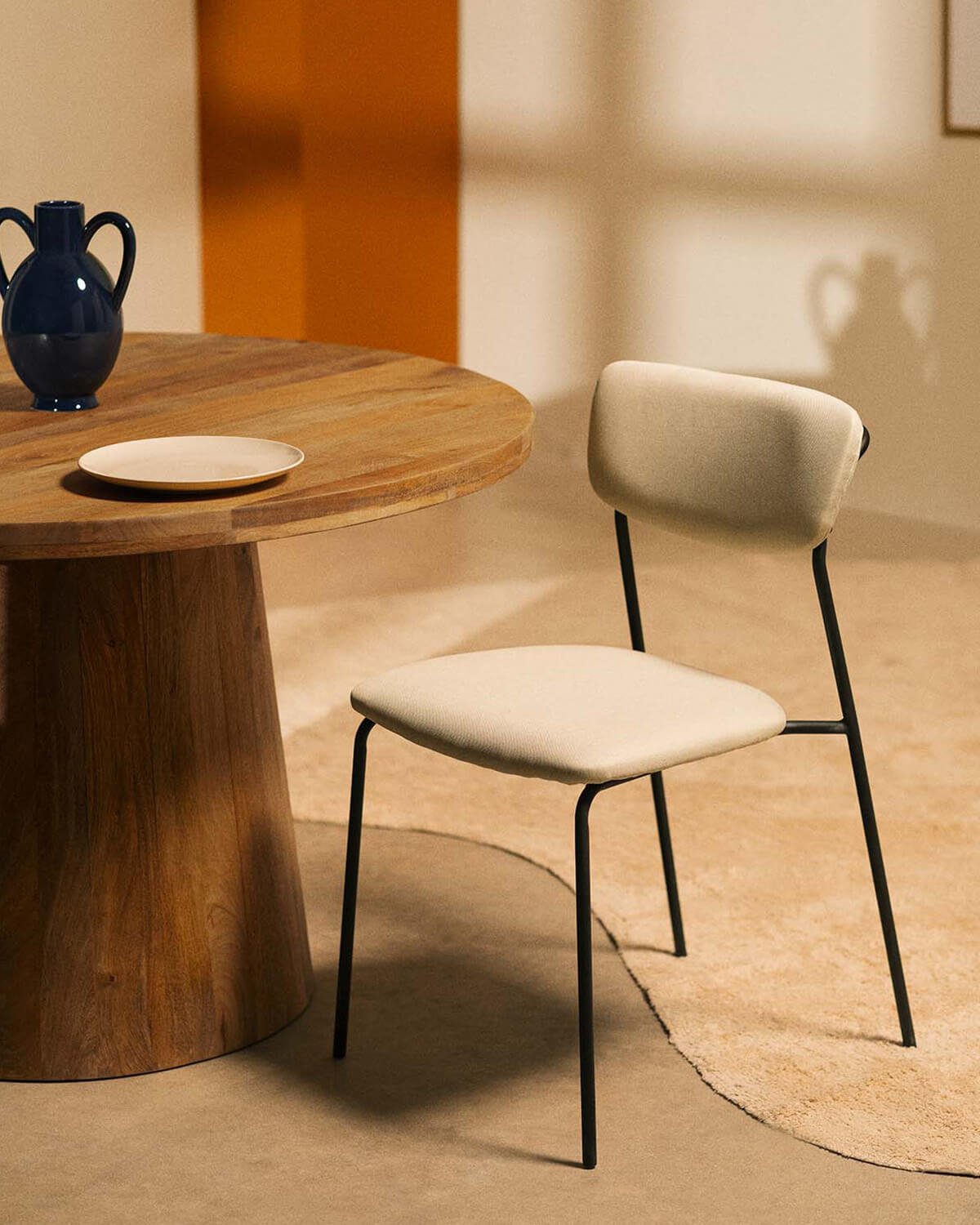 Sedia da Pranzo in Metallo e Tessuto Morgan, immagine della galleria 2