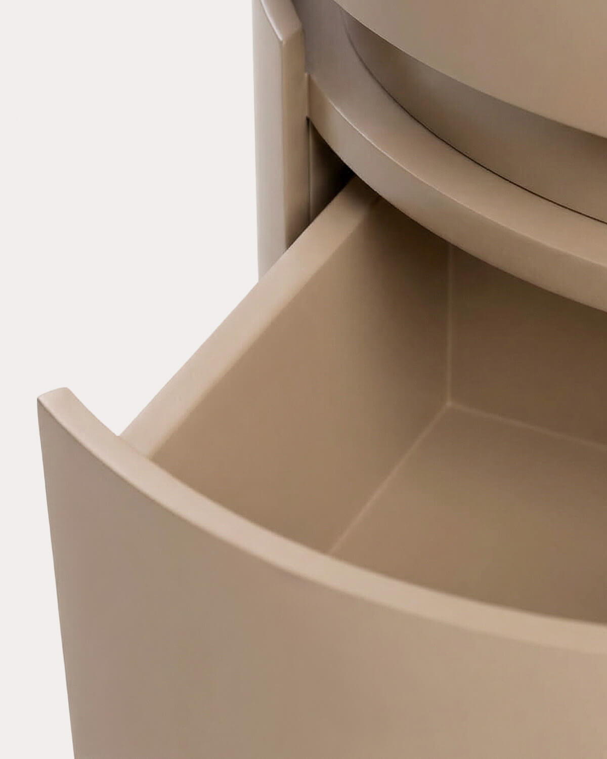 Tavolino Rotondo con 2 Cassetti in Legno (Ø40 cm) Maele, immagine della galleria 7