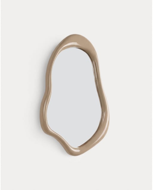 Specchio da Parete in Legno e Resina (90x60 cm) Lilos