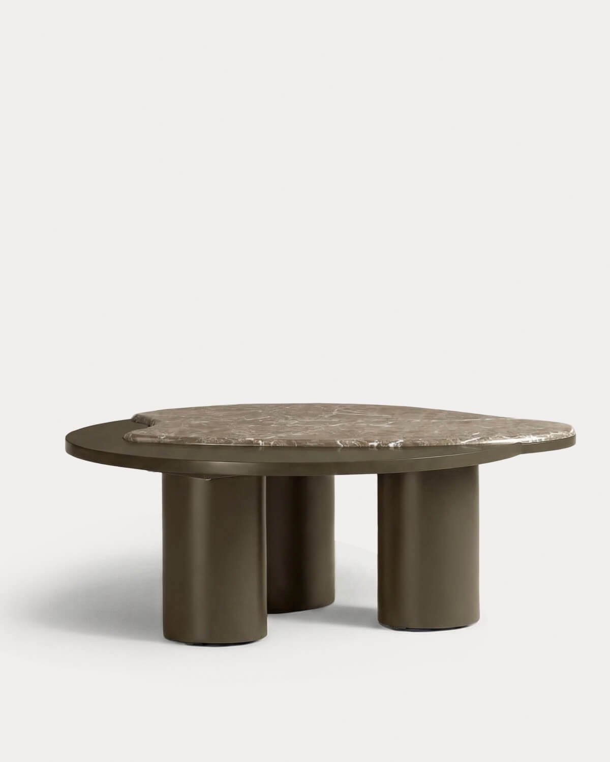 Tavolino da Caffè in Marmo e Legno (80x73 cm) Zenia, immagine della galleria 2