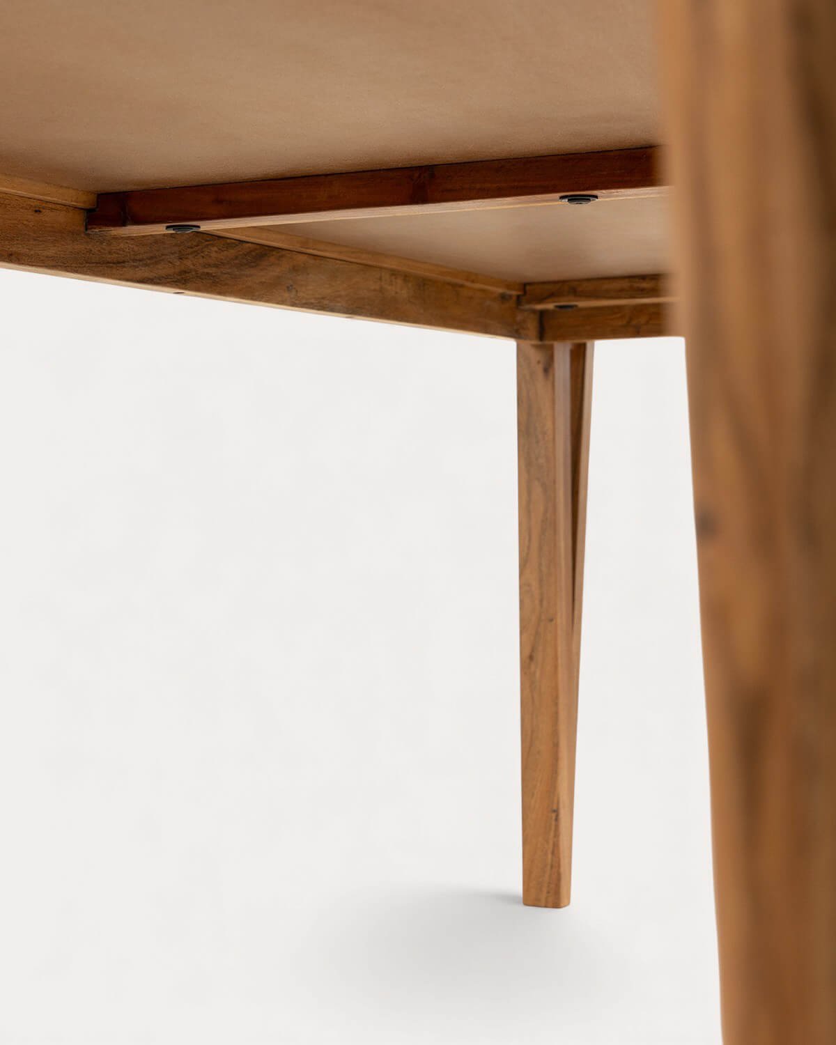 Tavolo da Pranzo Rettangolare in Marmo e Legno di Acacia (220x100 cm) Mundy, immagine della galleria 7