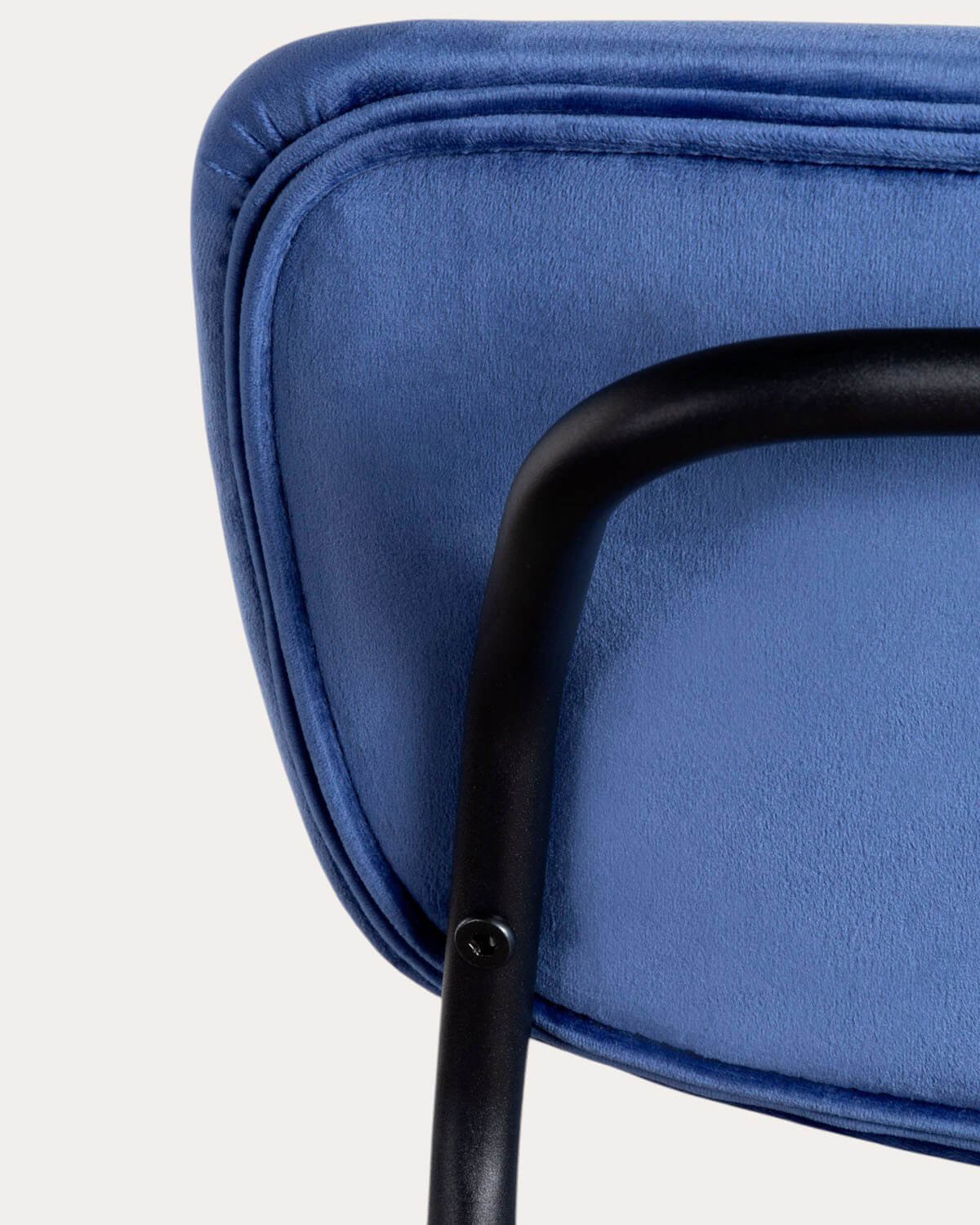 Pack 4 Sgabelli Alti in Metallo e Velluto (70 cm) Morgan , immagine della galleria 5