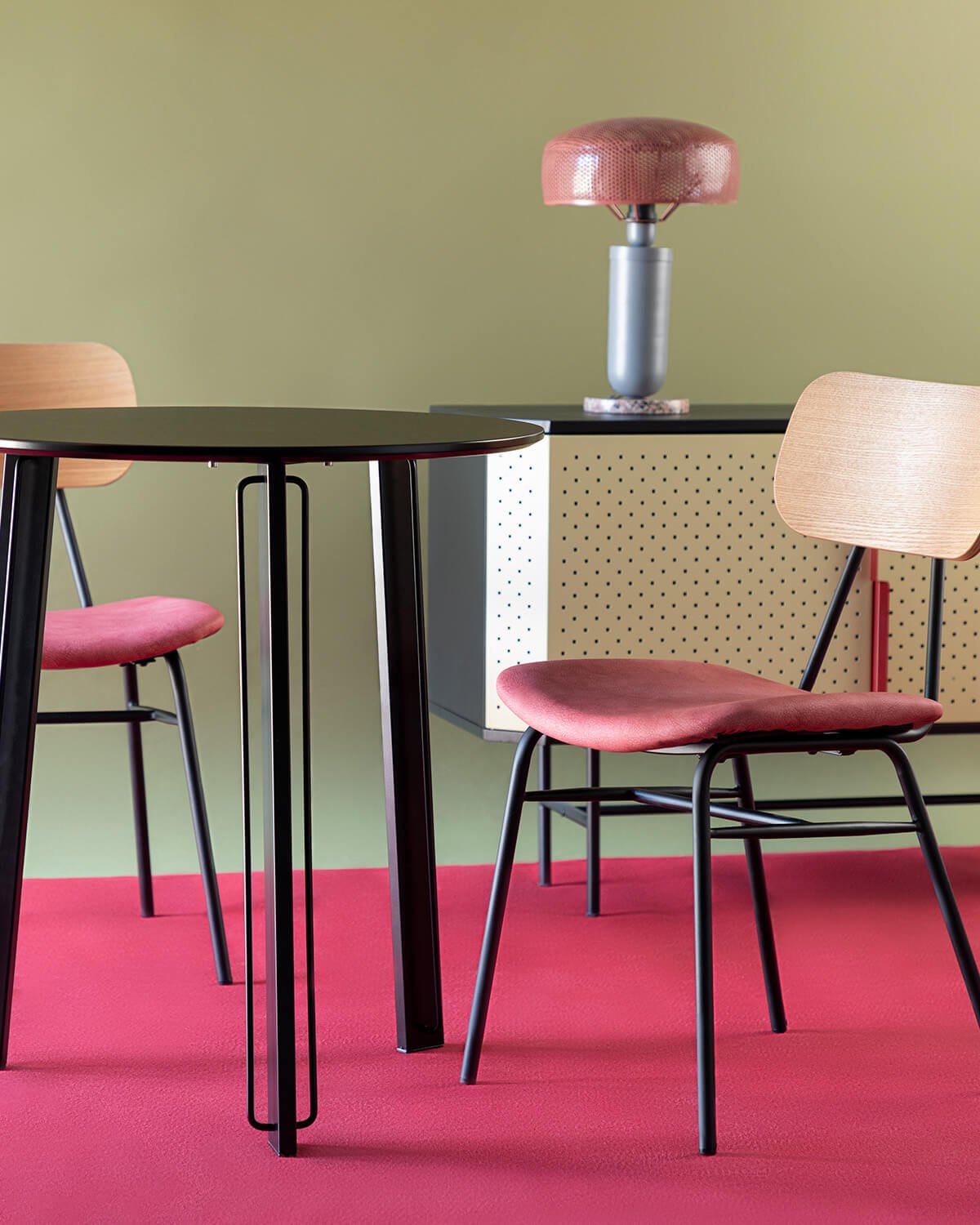 Pack di 4 Sedie da Pranzo in Legno e Similpelle Tallor, immagine della galleria 2